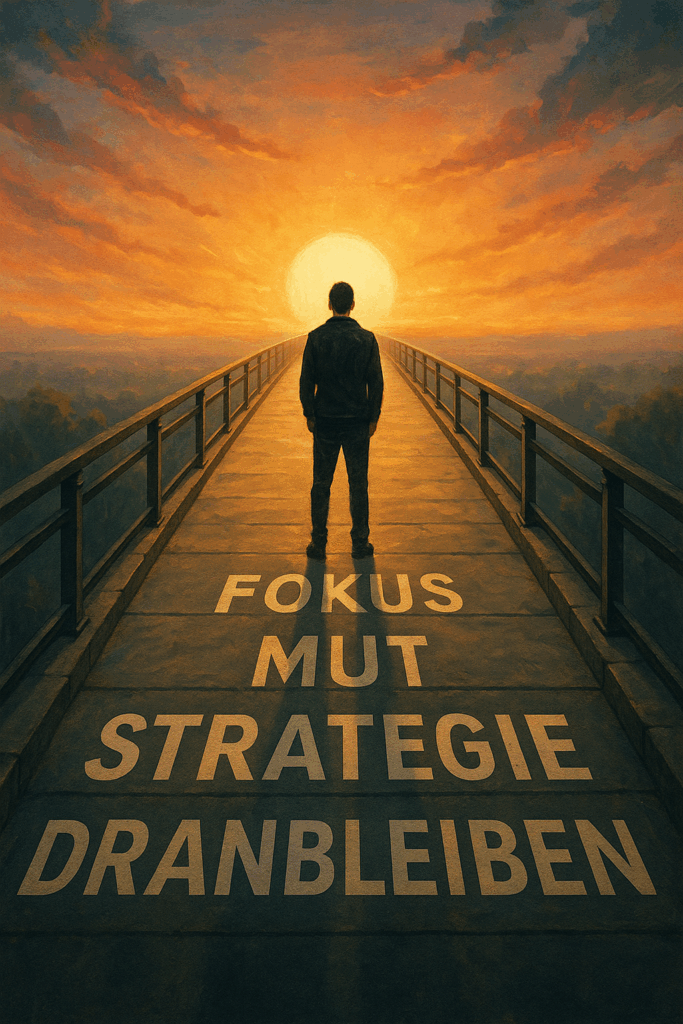 Fokus, Mut, Strategie, Dranbleiben